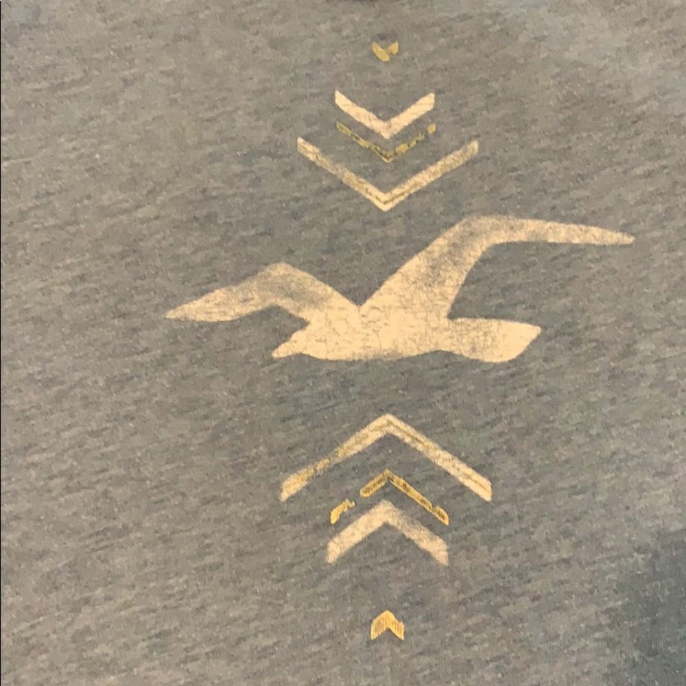 Hollister Light Blue T-Shirt Sz L - Picture 2 of 7